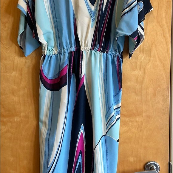 Lezat Joey maxi dress in indigo wave from Wolf and Badger - Picture 2 of 5